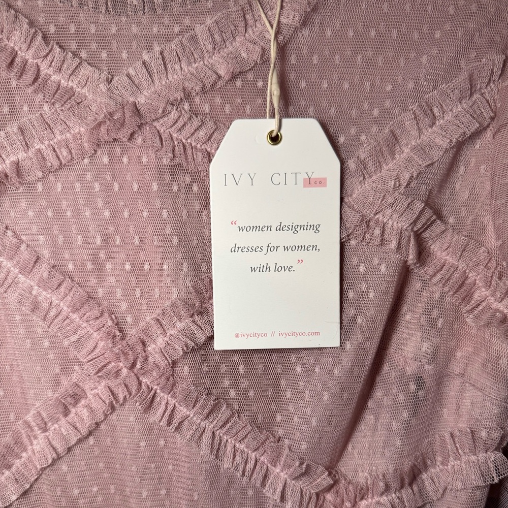 Ivy City Co Tara Dress Blush
NEW WITH TAGS SIZE M
Tulle Midi Dress - Picture 5 of 13